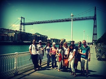 Actividades Gratuitas con los cursos de espanol visita a ciudades cercanas puente colgante de vizcaya