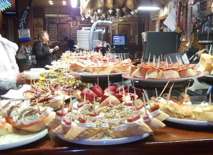 Pintxos en Bilbao