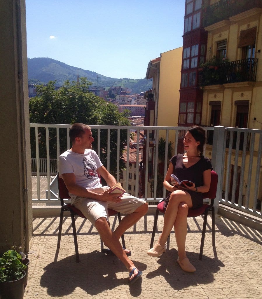 Terraza de la escuela de español LINCE